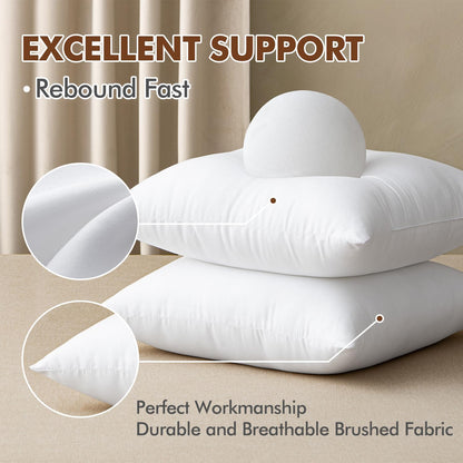 MIULEE 14x36 Inch Throw Pillow Insert Premium Throw Pillow Virgin Microfiber Stuffer Rectangle Pillow for Sofa Bed Couch