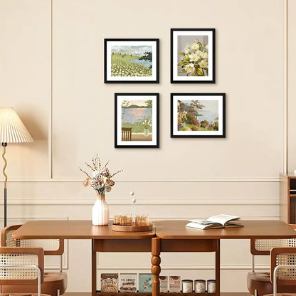 FIXSMITH 10 Pack Picture Frames Collage Wall Decor for Mounting or Tabletop Display, Gallery Wall Frame Set with Two 8x10 Black Frames, Four 5x7 Frames and Four 4x6 Frames, Multi-Pack Photo Frame Set