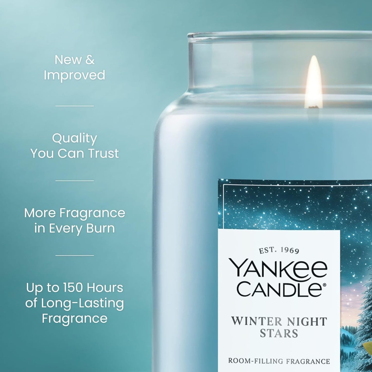 Yankee Candle Balsam & Cedar, Scented Candle, 22oz Large Jar with up to 150 Hour Burn Time, Giftable