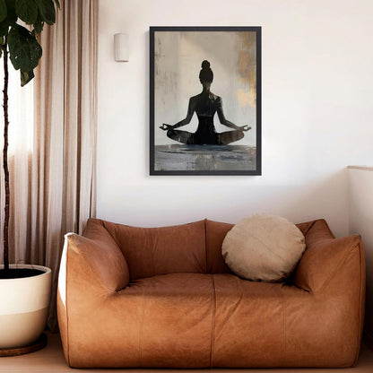 GELDSTEI Calm Zen Botanical Canvas Wall Art, White Lotus Blooming on Stones in Water Aesthetic Pictures, Yoga Spa Meditation Room Decor, Modern Spiritual Poster Prints for Zen Office Framed Set of 3, Each 12x16 Inch