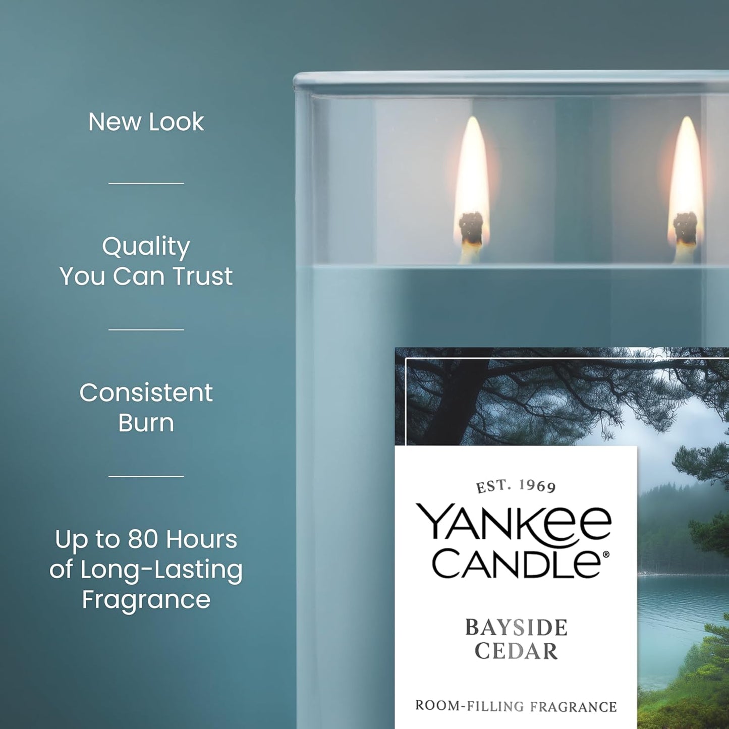 Yankee Candle Large Tumbler Scented Candle with up to 80 Hour Burn Time, Premium Plant Wax Blend for Consistent Burn, 20 oz Tumbler Candle with Room Filling Fragrance, Midsummer's Night