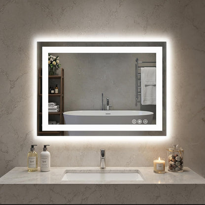 NEWBULIG 20IN Round Bathroom Wall Mirror, Modern Vanity Mirrors for Over Sink, HD Glass Decorative for Entryway, Bedroom & Living Room, Gold