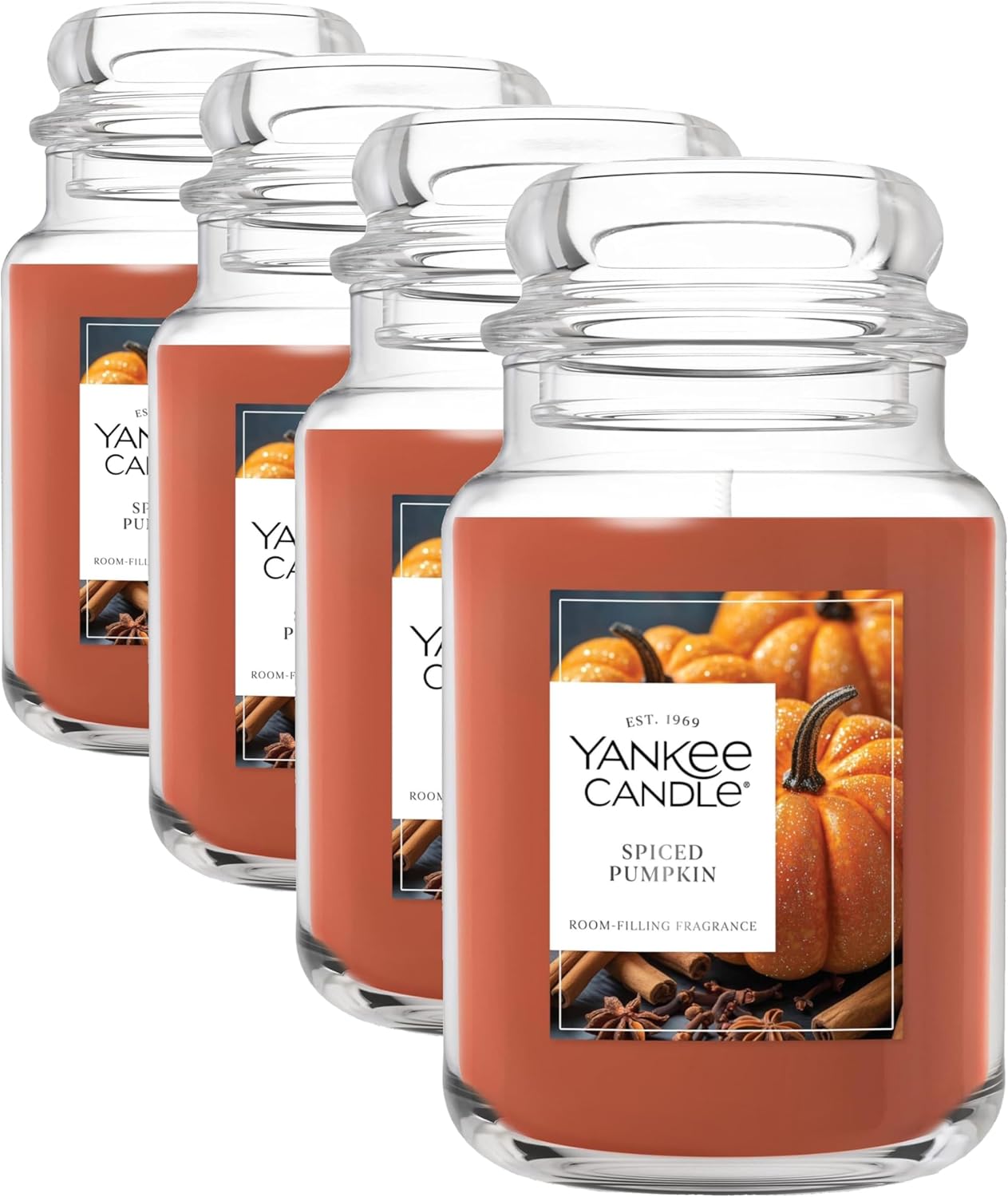 Yankee Candle Sugared Cinnamon Apple, Scented Candle, 22oz Large Jar with up to 150 Hour Burn Time, Giftable