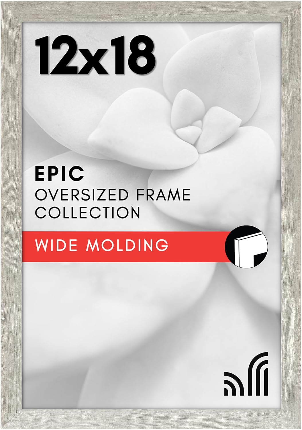Americanflat 16x20 Picture Frame with Polished Plexiglass - Black Picture Frame - Wide Photo Frames Made of Engineered Wood for Vertical or Horizontal Wall Display - Epic Collection - Black - Colors B