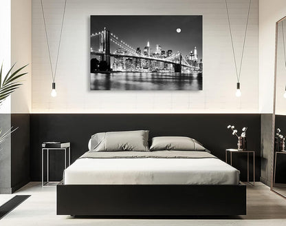 Baisuart S02250 Canvas Prints Wall Art Beach Sunset Ocean Waves Nature Pictures Stretched Canvas Wooden Framed for living Room Bedroom and Office