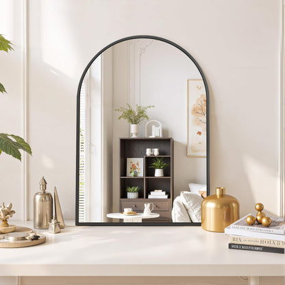 Round Wall Mirror 30 Inch Gold Vanity Mirror with Metal Frame, Modern Circle for Bathroom, Entryway, Bedroom, Living Room, Wall Mounted Decorative Mirrors