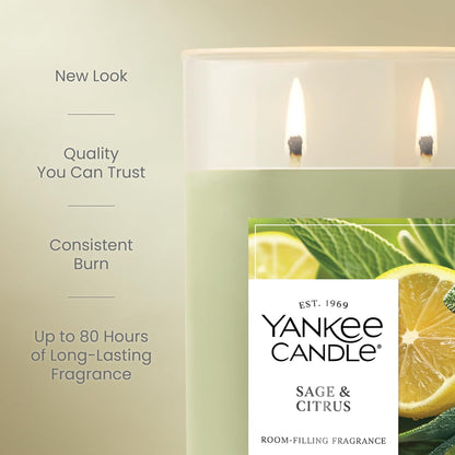 Yankee Candle Large Tumbler Scented Candle with up to 80 Hour Burn Time, Premium Plant Wax Blend for Consistent Burn, 20 oz Tumbler Candle with Room Filling Fragrance, Midsummer's Night