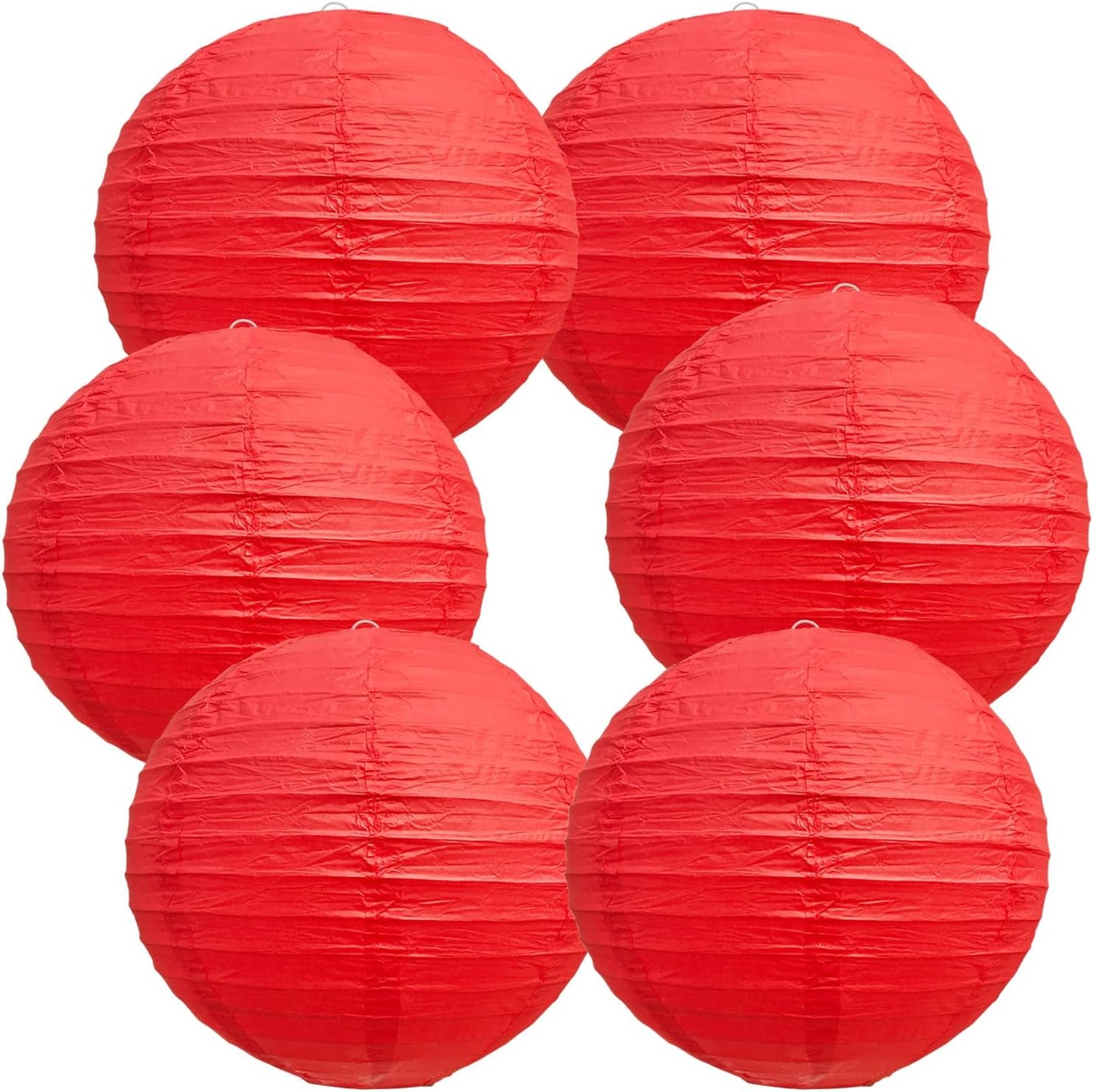 BEISHIDA 10Pcs White Paper Lanterns Decorative Chinese/Japanese Hanging Round Paper Lanterns Lamp for Birthday, Wedding, Christmas, Bridal, Home Decor, Party Decoration(Size of 4”, 6”, 8”, 10”)