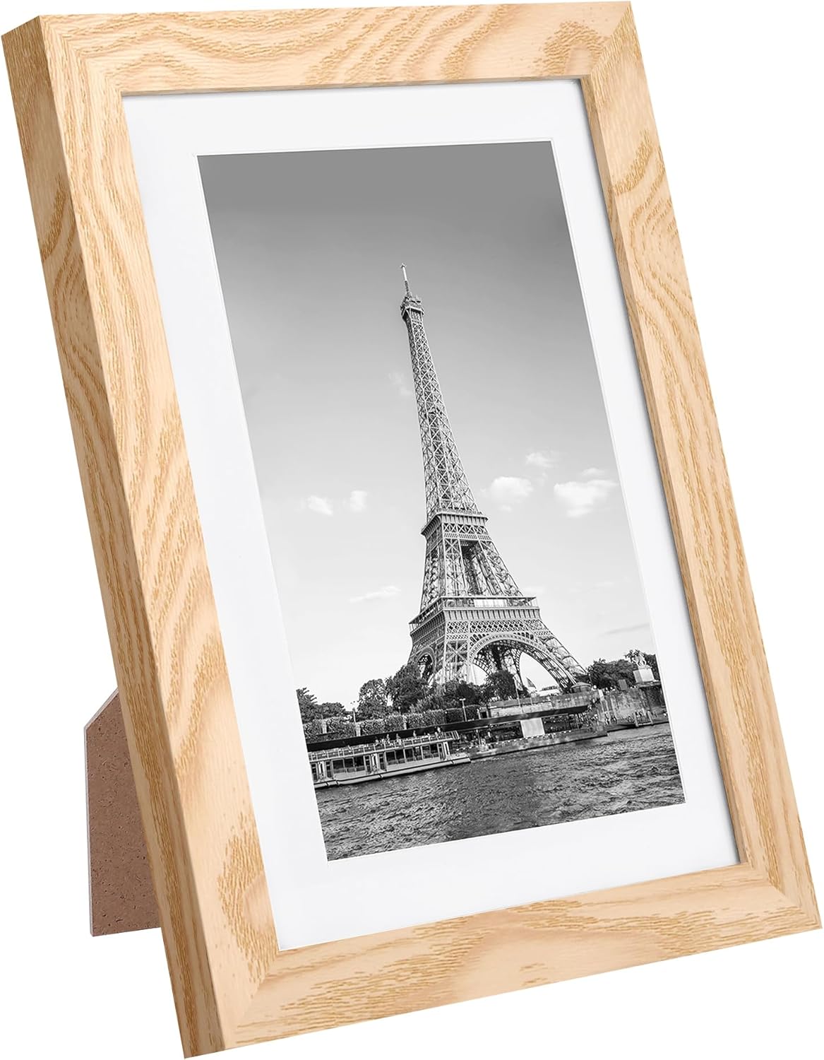 upsimples 5x7 Picture Frame Set of 10, Display Pictures 4x6 with Mat or 5x7 Without, Multi Photo Frames Collage for Wall or Tabletop Display, Black
