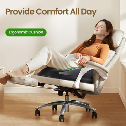 Benazcap Memory Foam Seat Cushion for Office Chair, Ergonomic Chair Cushions for Tailbone Pain Relief, Sciatica & Back Support, Office Chair Cushion & Car Seat Cushion