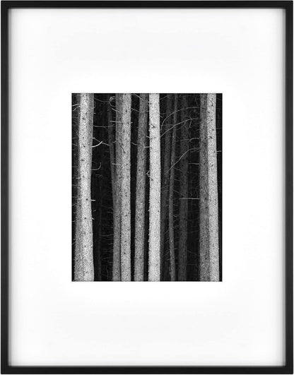 MCS Master & Co. Foundry Metal 18x18 Matted Picture Frame with 8x8 Photo Display, Black Vertical & Horizontal Wall Hanging Frame for Photos & Artwork (1-Pack)