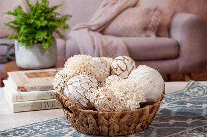 ANDALUCA Black & White Decorative Balls Bowl Filler Bag with Orbs, Balls (Black)