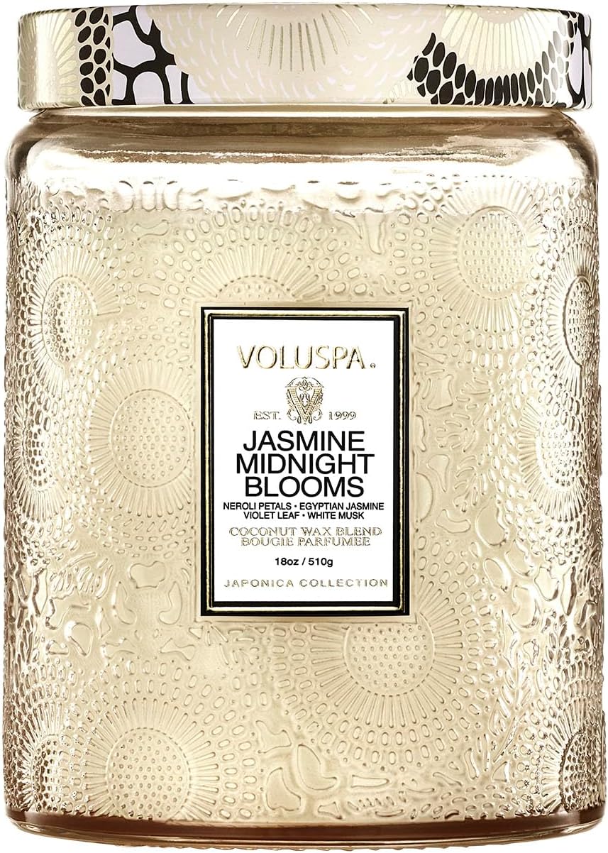 Voluspa Baltic Amber Candle, 18 oz, Coconut Wax Blend, Scented Candles for Home, 100 Hour Burn Time, Candle Jar