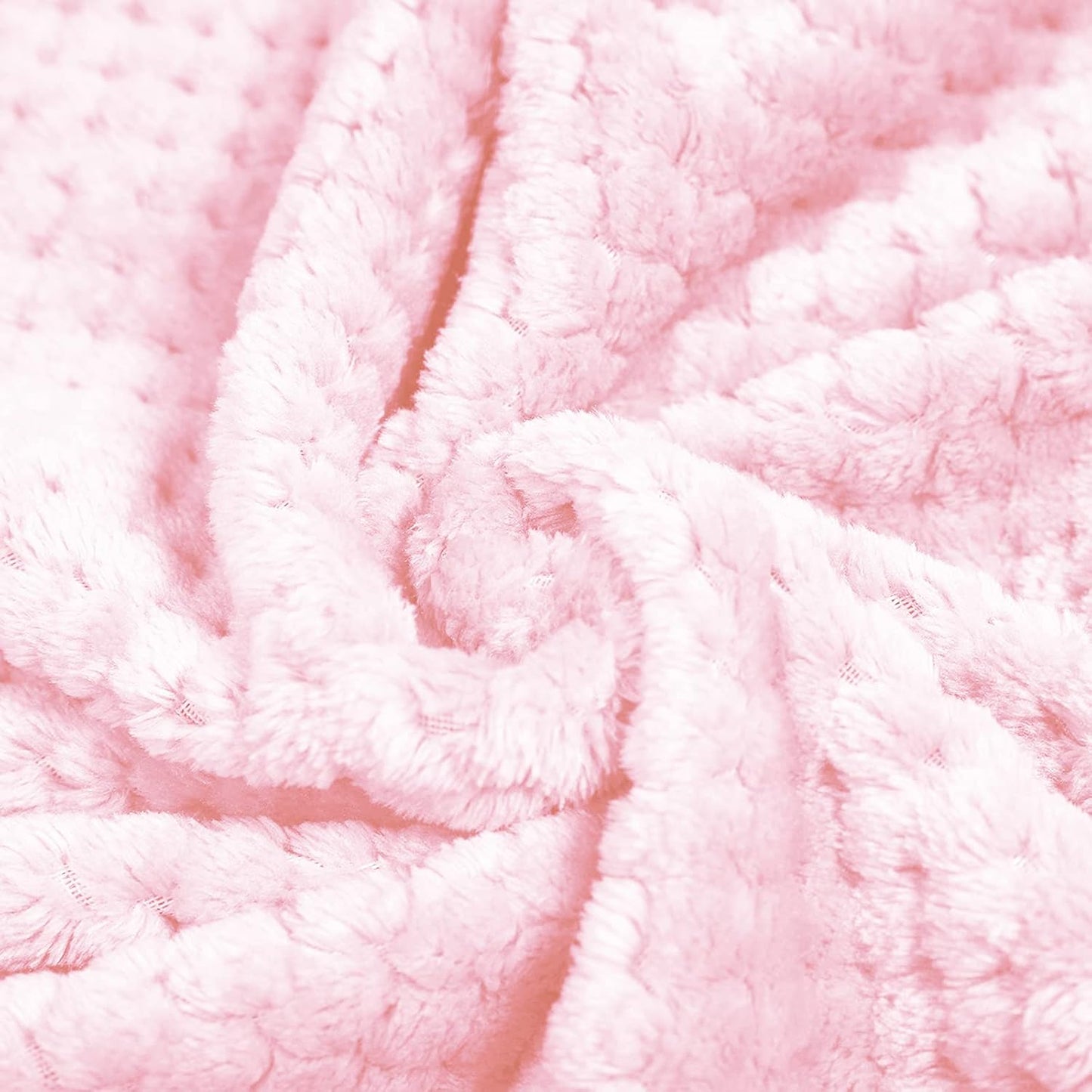 Exclusivo Mezcla Fleece Throw Blanket Extra Large, Super Soft and Warm Blankets for Couch, Sofa and Bed Waffle Textured, Cozy, Fuzzy and Lightweight (Slate Blue, 50x70 Inches)