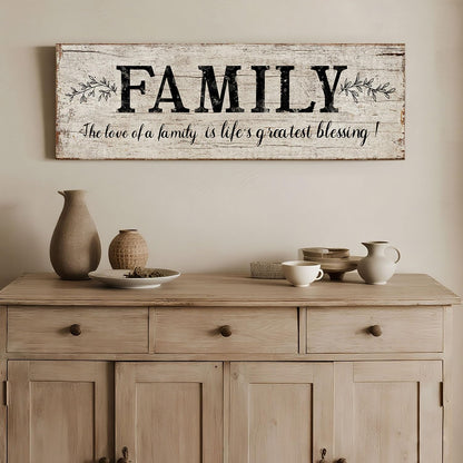Quotes Wall Decor Enjoy the Little Things Sign Family Wall Signs Canvas Prints Rustic Wooden Wall Art Wood Pictures for Living Room Bedroom Office Home Decor, 6 X 17 Inch Framed