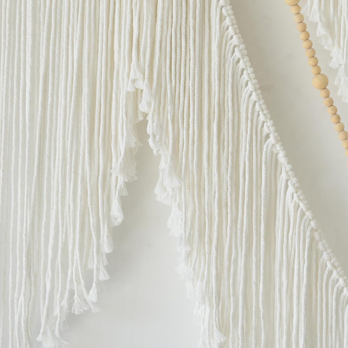 Flber Macrame Wall Hanging Macrame Wall Decor Large-Scale Tie-Dye Tapestry Living Home Room Wall Decor 57" Wx 35" L