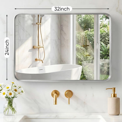NEWBULIG Gold Round Wall Mirror 36 Inch, Bathroom Mirrors for Over Sink, Wall Decor for Bathroom, Entryway, Bedroom, Vanity