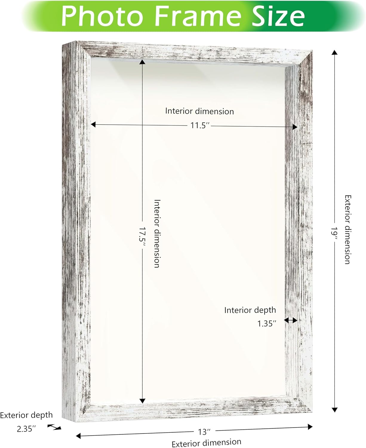 FrameWorks 11” x 14” Dark Oak Wooden Shadow Box Frame – Display Case with Soft Felt Back, Memory Box with Tempered Glass, Display Box with Elegant White Ball Push Pins, Wooden Flower Box