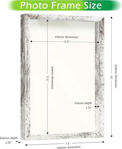 FrameWorks 11” x 14” Dark Oak Wooden Shadow Box Frame – Display Case with Soft Felt Back, Memory Box with Tempered Glass, Display Box with Elegant White Ball Push Pins, Wooden Flower Box
