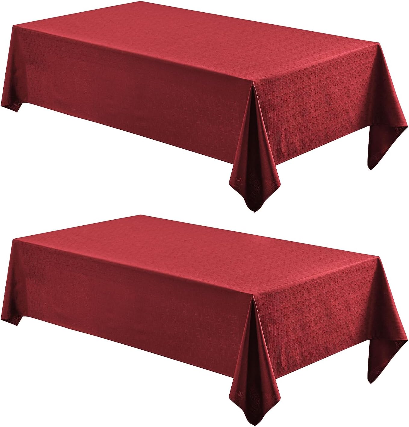 Veblandy Rectangle Tablecloth Waterproof Linen Textured Table Cloth Stain and Wrinkle Resistant Washable, Decorative Fabric Table Cover for Dining, Party and Camping (Sage Green, 52 * 70)
