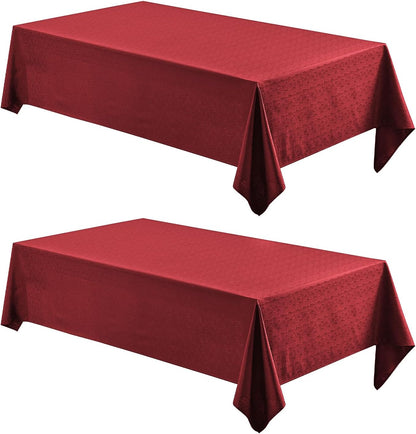 Veblandy Rectangle Tablecloth Waterproof Linen Textured Table Cloth Stain and Wrinkle Resistant Washable, Decorative Fabric Table Cover for Dining, Party and Camping (Sage Green, 52 * 70)