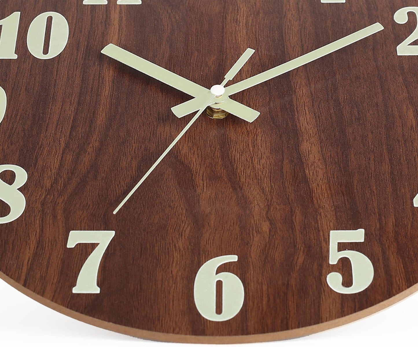HZDHCLH Wall Clocks Battery Operated,12 inch Silent Non Ticking Modern Wall Clock for Living Room Bedroom Kitchen Office Classroom Decor (Olive Green and Gold)