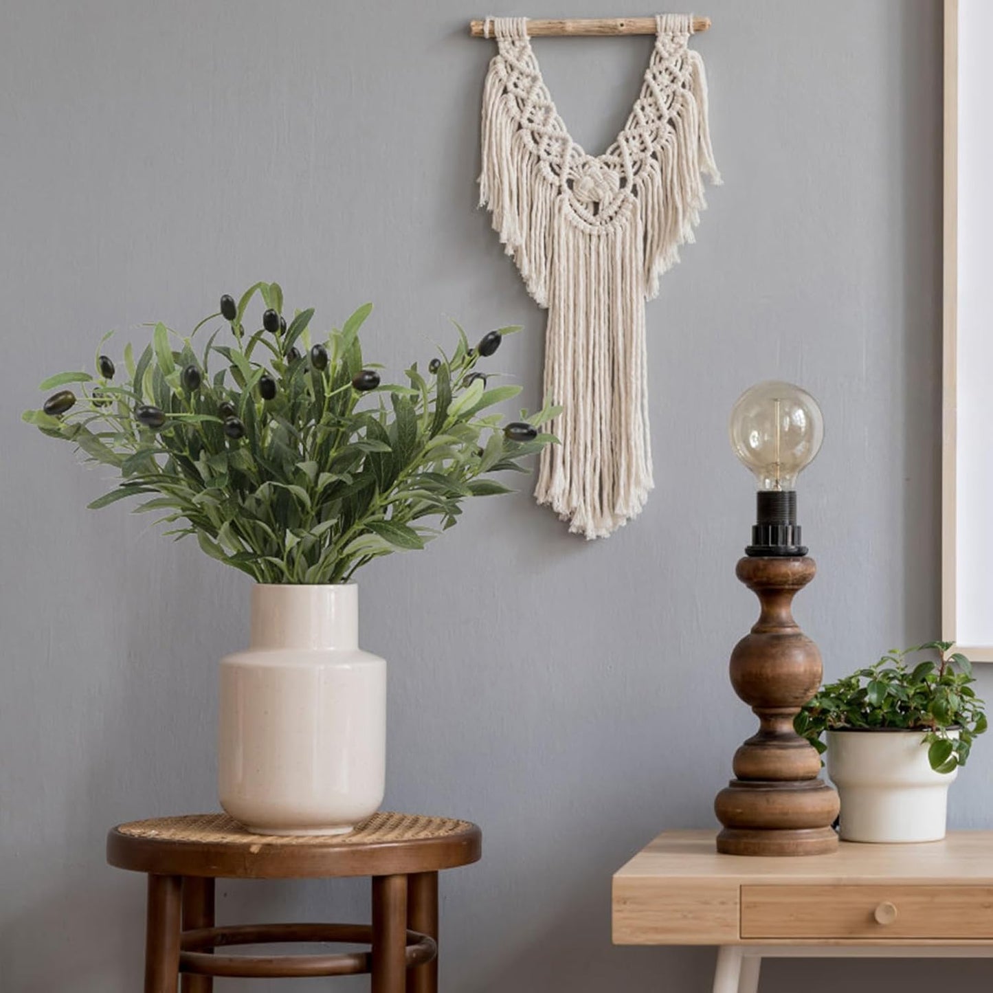 Leftover 6PCS 18Inch Faux Olive Branches for Vase,Artificial Olive Tree Branches,Fake Plants,Greenery Stems,Eucalyptus Stems,Green Leaves for Centerpieces Decoration,Home Decor,Coffee Table Decor