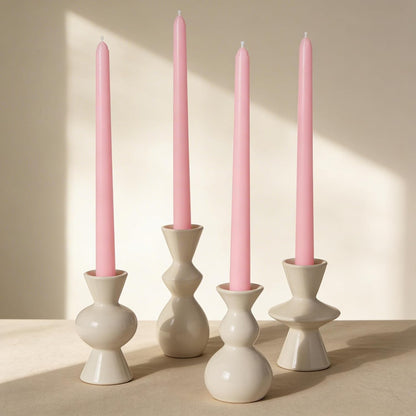 Viyffo Taper Candles, 10 Inch, 4 Pack, Olive Glow – Unscented, Dripless & Smokeless Design, Up to 8 Hour Burn – Long Tall Taper Candlesticks for Wedding, Dinner & Home Decor
