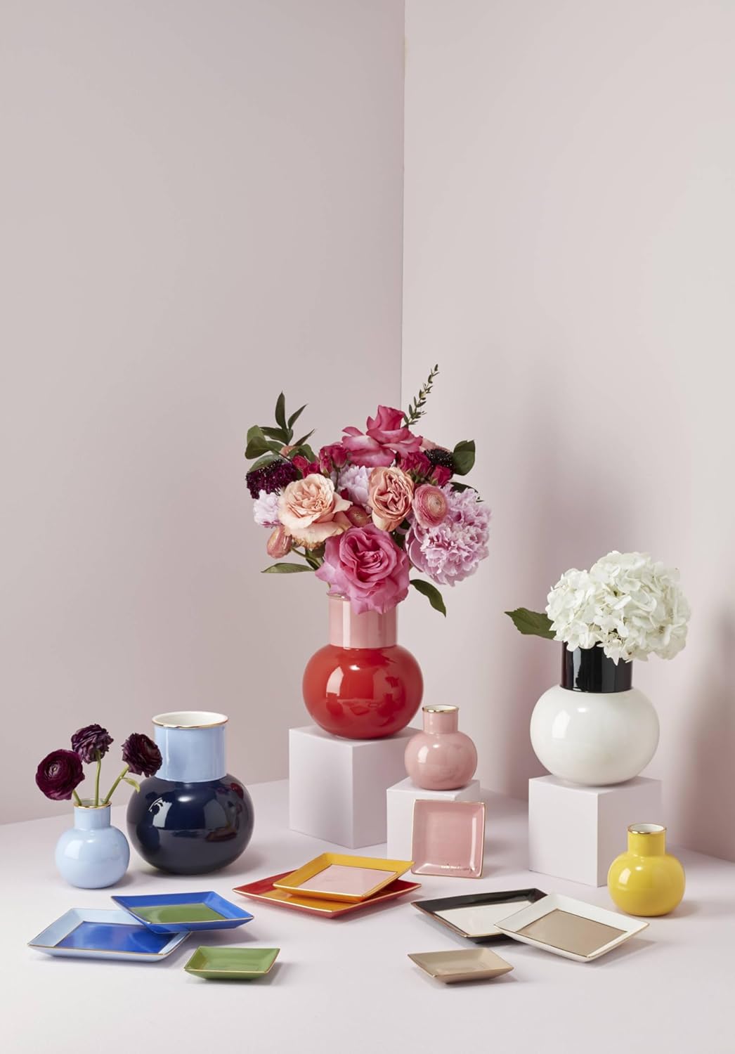 Kate Spade New York Blue Make It Pop Small Vase, 0.68