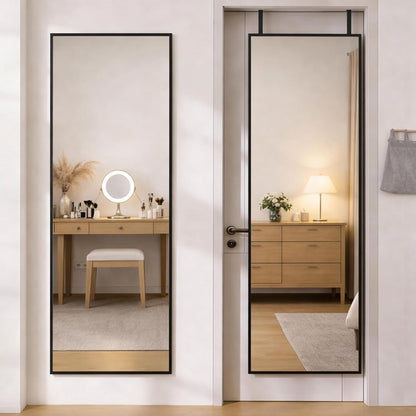 Simple Deluxe Arched Full Length Mirror, 71"x26"Large Floor Mirrors, for Wall Door Bedroom Bathroom Living Room (Gold)