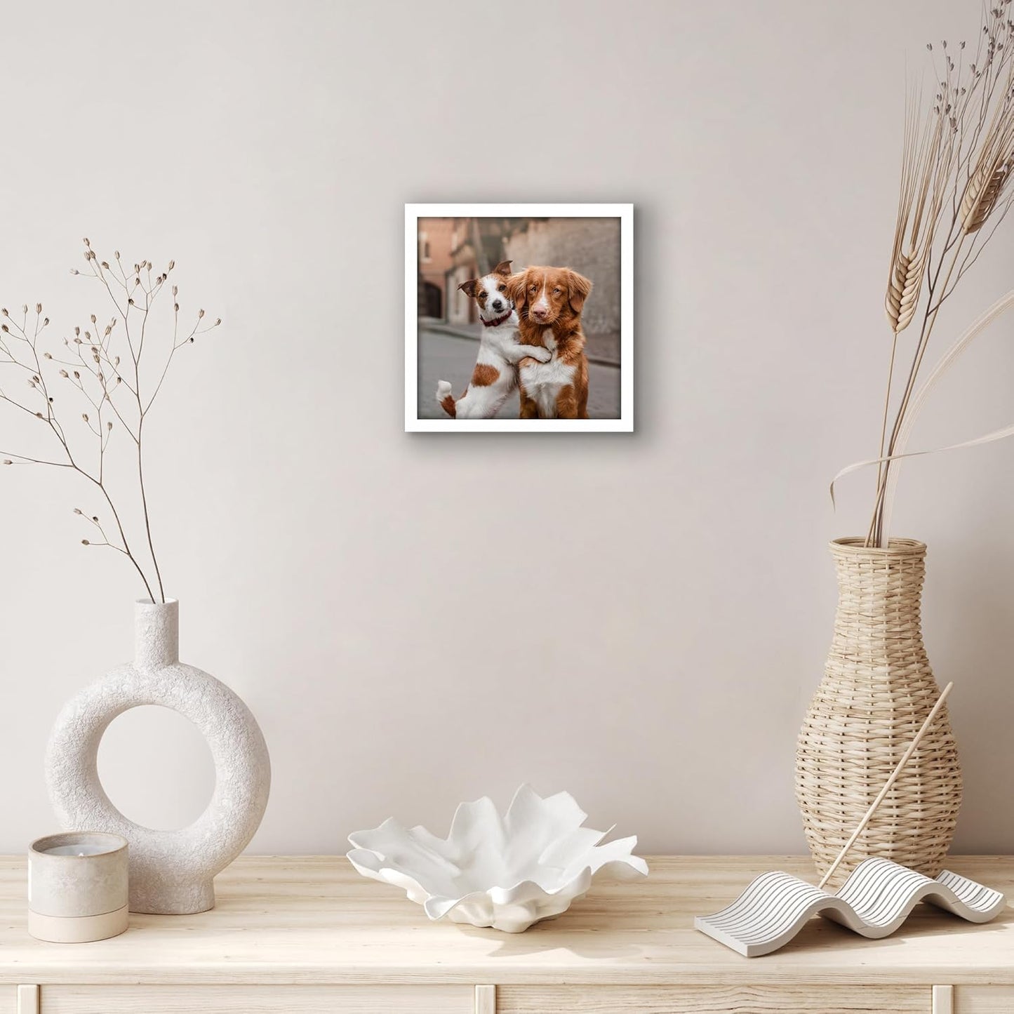 Americanflat 24x36 Poster Frame with Polished Plexiglass - Streamline Collection - Thin Border Picture Frame for Wall Display - Hanging Hardware Included - Black - Colors D