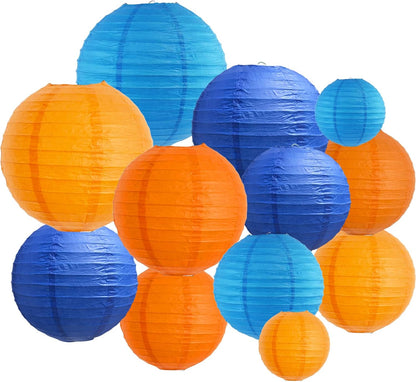 BEISHIDA 10Pcs White Paper Lanterns Decorative Chinese/Japanese Hanging Round Paper Lanterns Lamp for Birthday, Wedding, Christmas, Bridal, Home Decor, Party Decoration(Size of 4”, 6”, 8”, 10”)
