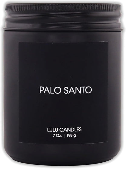 Lulu Candles | Jasmine, Oud & Sandalwood | Luxury Scented Soy Jar Candle | Hand Poured in The USA | Highly Scented & Long Lasting (9 Oz.)