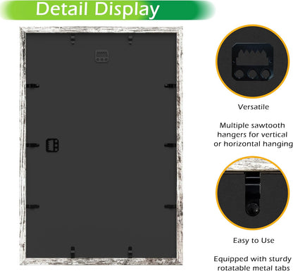 FrameWorks 11” x 14” Dark Oak Wooden Shadow Box Frame – Display Case with Soft Felt Back, Memory Box with Tempered Glass, Display Box with Elegant White Ball Push Pins, Wooden Flower Box