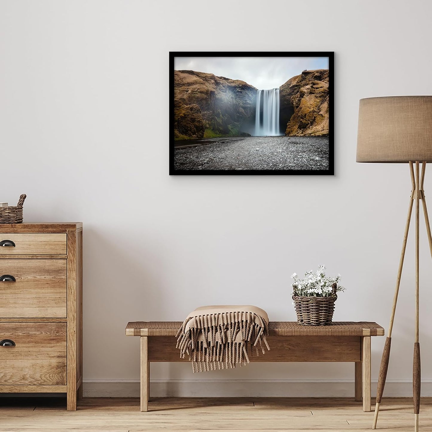 Americanflat 16x20 Picture Frame with Polished Plexiglass - Black Picture Frame - Wide Photo Frames Made of Engineered Wood for Vertical or Horizontal Wall Display - Epic Collection - Black - Colors C