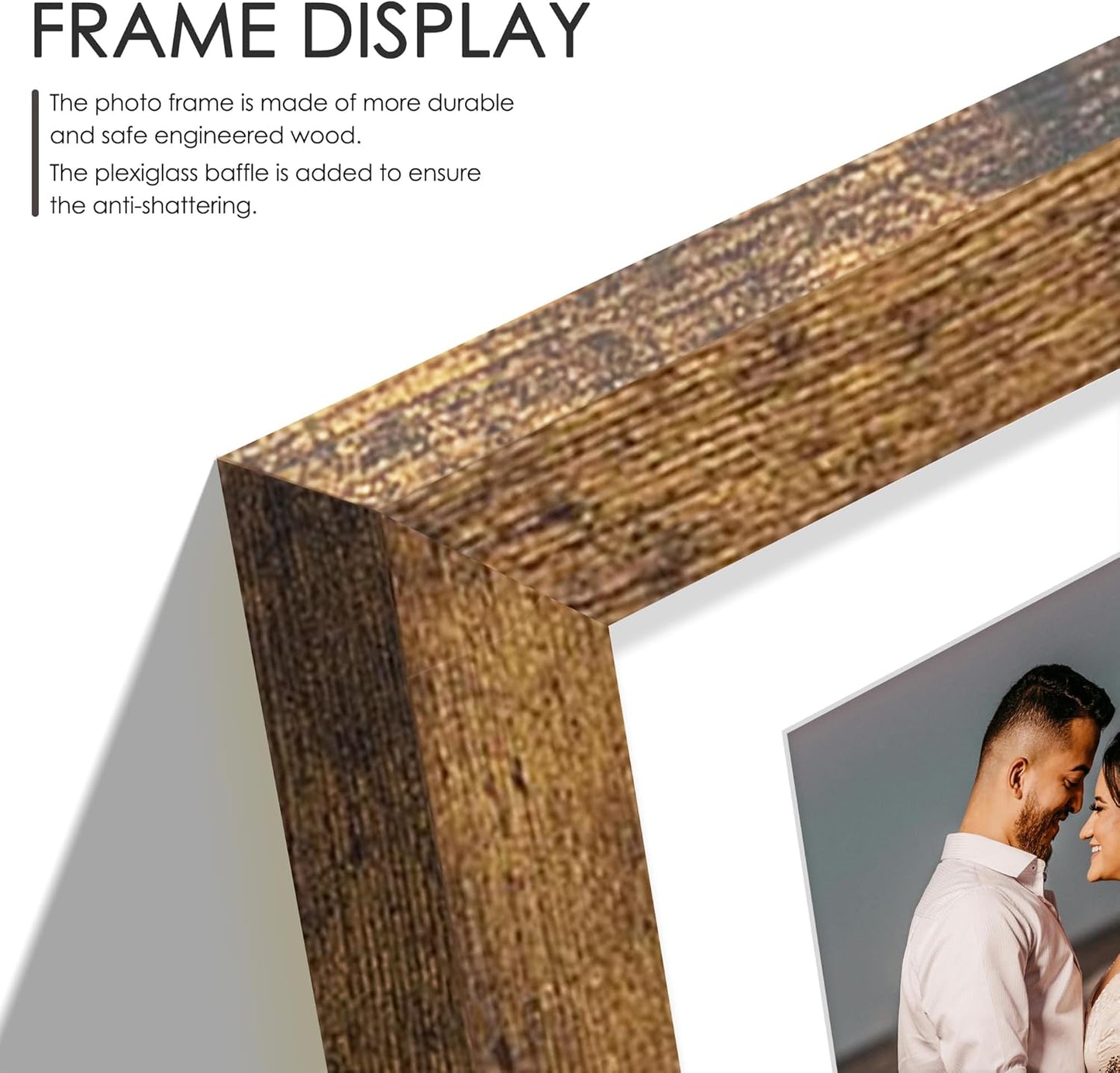 DUENPY 14x26 Collage Picture Frame 4x6 Collage Picture Frame Displays Twelve 4x6 inch Photos Available Horizontal Wall Mounting Display and Vertical Black - Colors B