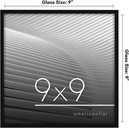 Americanflat 24x36 Poster Frame with Polished Plexiglass - Streamline Collection - Thin Border Picture Frame for Wall Display - Hanging Hardware Included - Black - Colors C