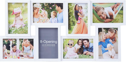 MELANNCO Collage Picture Frame for Wall, Holds 12 Photos - Six 4x6 and Six 6x4 Images, 18x23 Inch Black Plastic Frame, Hang Horizontal or Vertical, Gallery Wall Decor