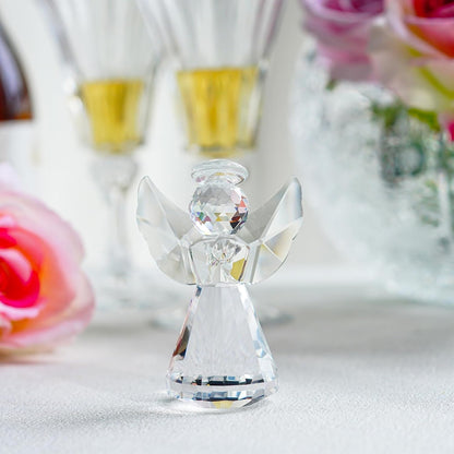 HDCRYSTALGIFTS 3.3'' Crystal Bird Figurine Collectible Art Glass Animal Figurines Table Home Decor Paperweight Valentine’s Day for Women