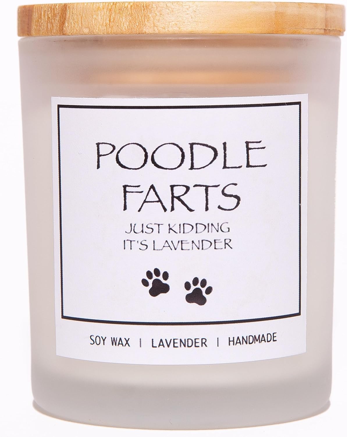 Pug Gifts & Decor, Dog Mom Gifts for Women, Dog Farts Candle, Pet Friendly Lavender Scented Candle