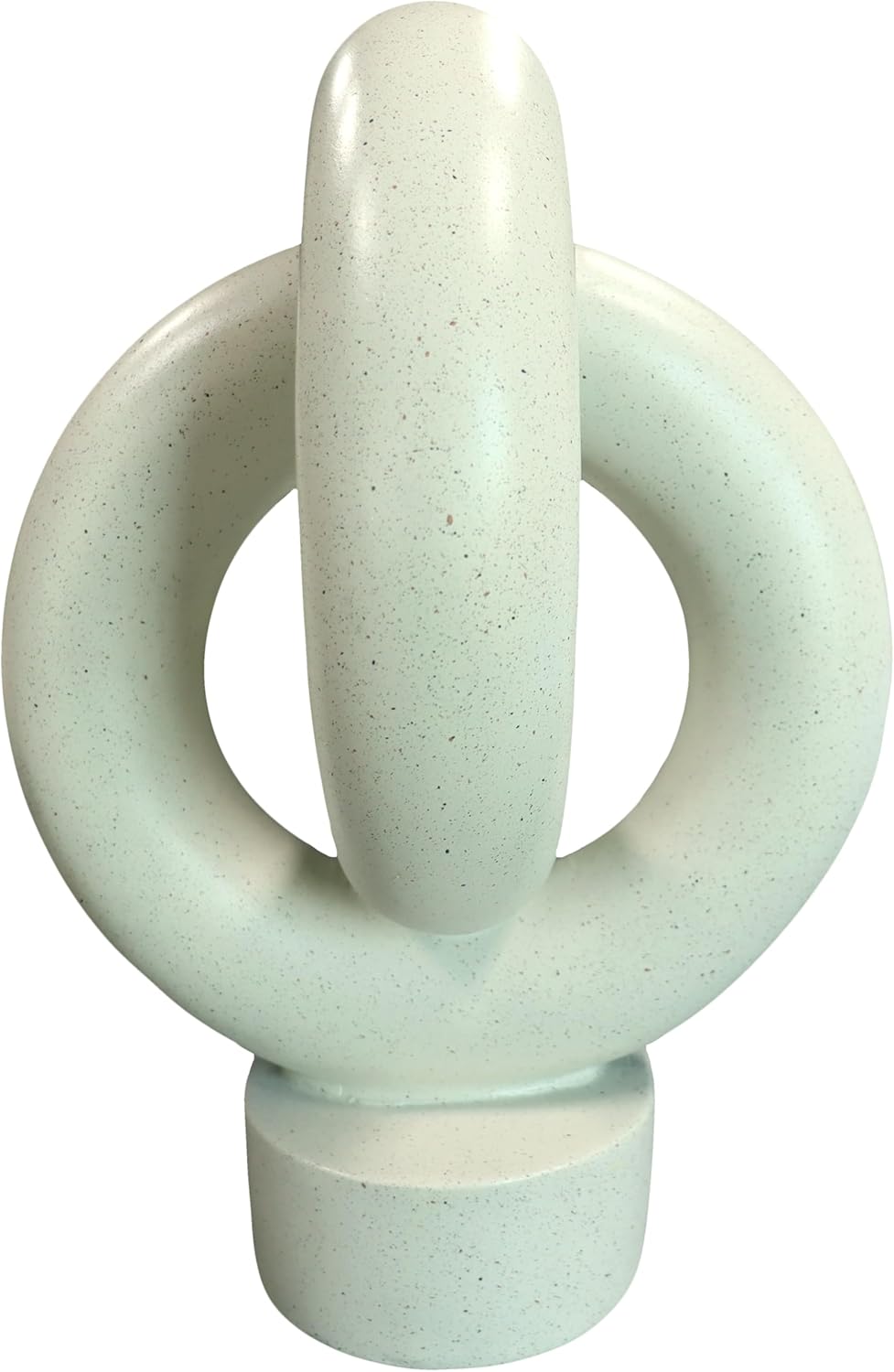 10" Modern Abstract Ribbon Decorative Sculpture, Knot Sculptures,Home Decor,Coffee Table Statues,Dining Living Room Desk Decor（White）