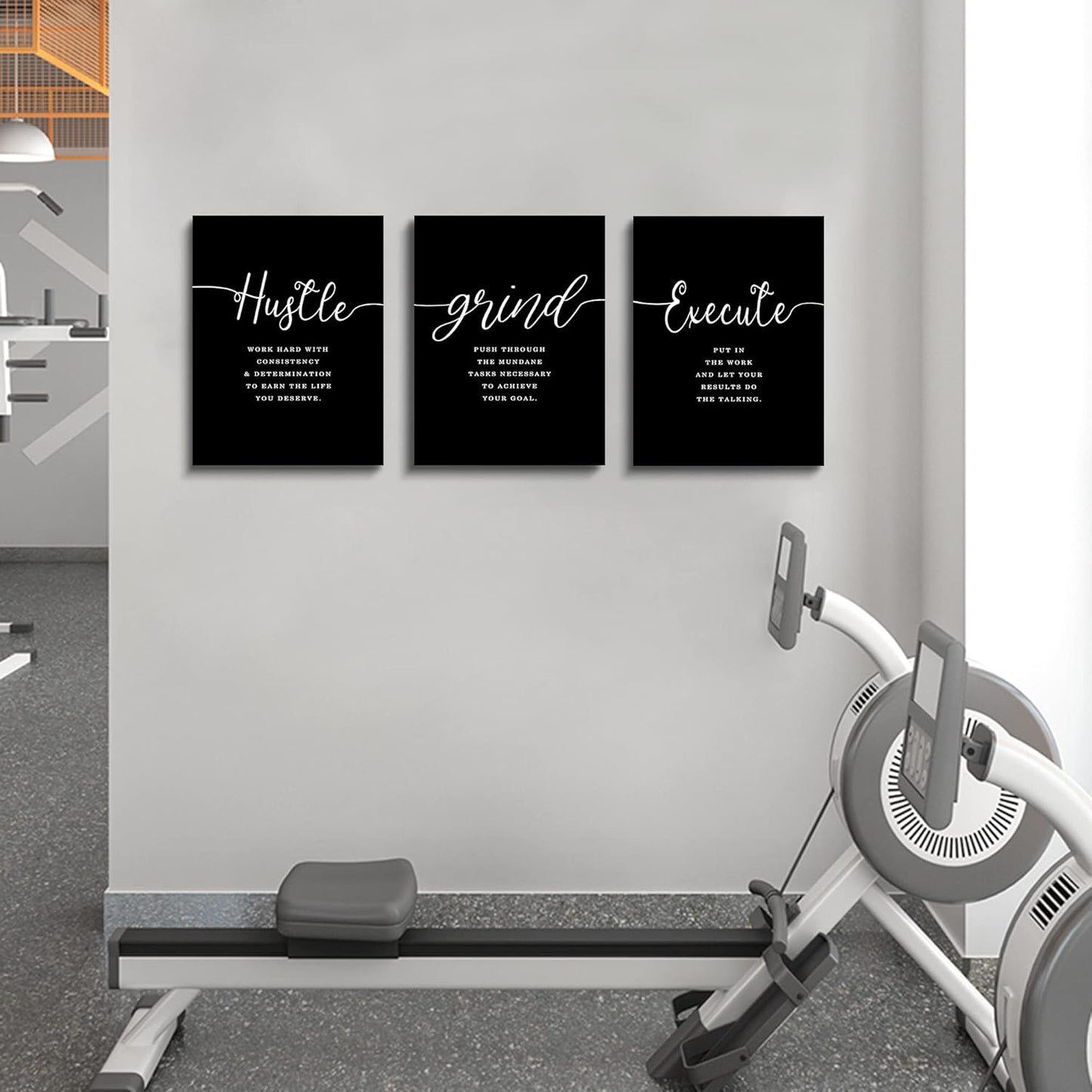 Inspirational Canvas Painting Wall Art -EPHANY ART,Mindset Quotes Prints, Success Framed Entrepreneur Poster Positive Quotes Wall Poster for Home Office Workplace (M-3pcs,12x16inchx3pcs)