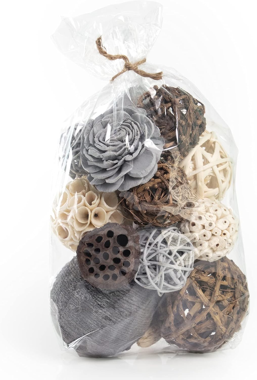 ANDALUCA Natural Tones Vase & Bowl Filler Decorative Balls (Natural Orbs)