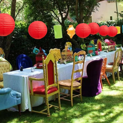 BEISHIDA 10Pcs White Paper Lanterns Decorative Chinese/Japanese Hanging Round Paper Lanterns Lamp for Birthday, Wedding, Christmas, Bridal, Home Decor, Party Decoration(Size of 4”, 6”, 8”, 10”)