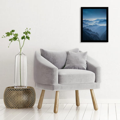 Americanflat 12x18 Poster Frame with Shatter-Resistant Glass - Signature Collection - Gallery-Style Frames Made of Engineered Wood - Photo Frame for Wall Display - Black - Colors C