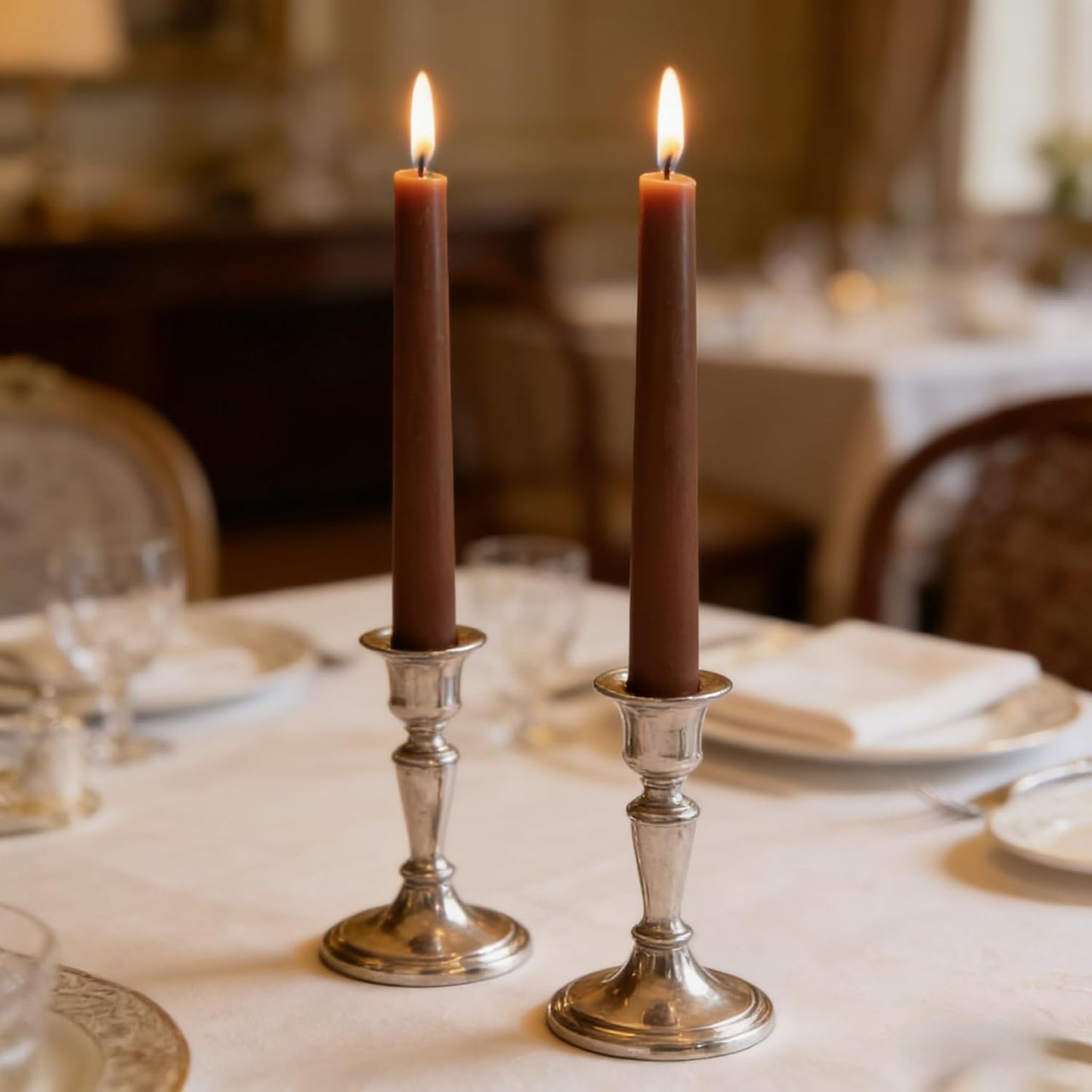 12-Pack Olive Green Taper Candles, 10 Inch Unscented Dripless Candlesticks, Long-Lasting Burn Time of 7-8 Hours, Perfect for Christmas Home Décor Spring and St. Patrick's Day