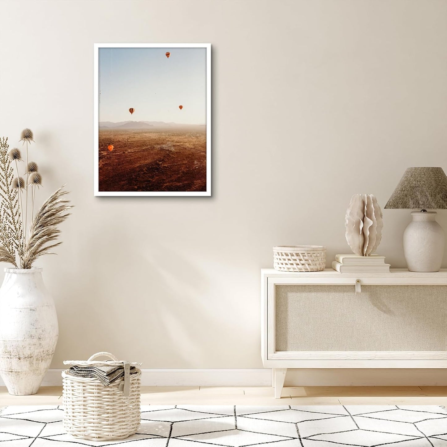 Americanflat 24x36 Poster Frame with Polished Plexiglass - Streamline Collection - Thin Border Picture Frame for Wall Display - Hanging Hardware Included - Black - Colors D