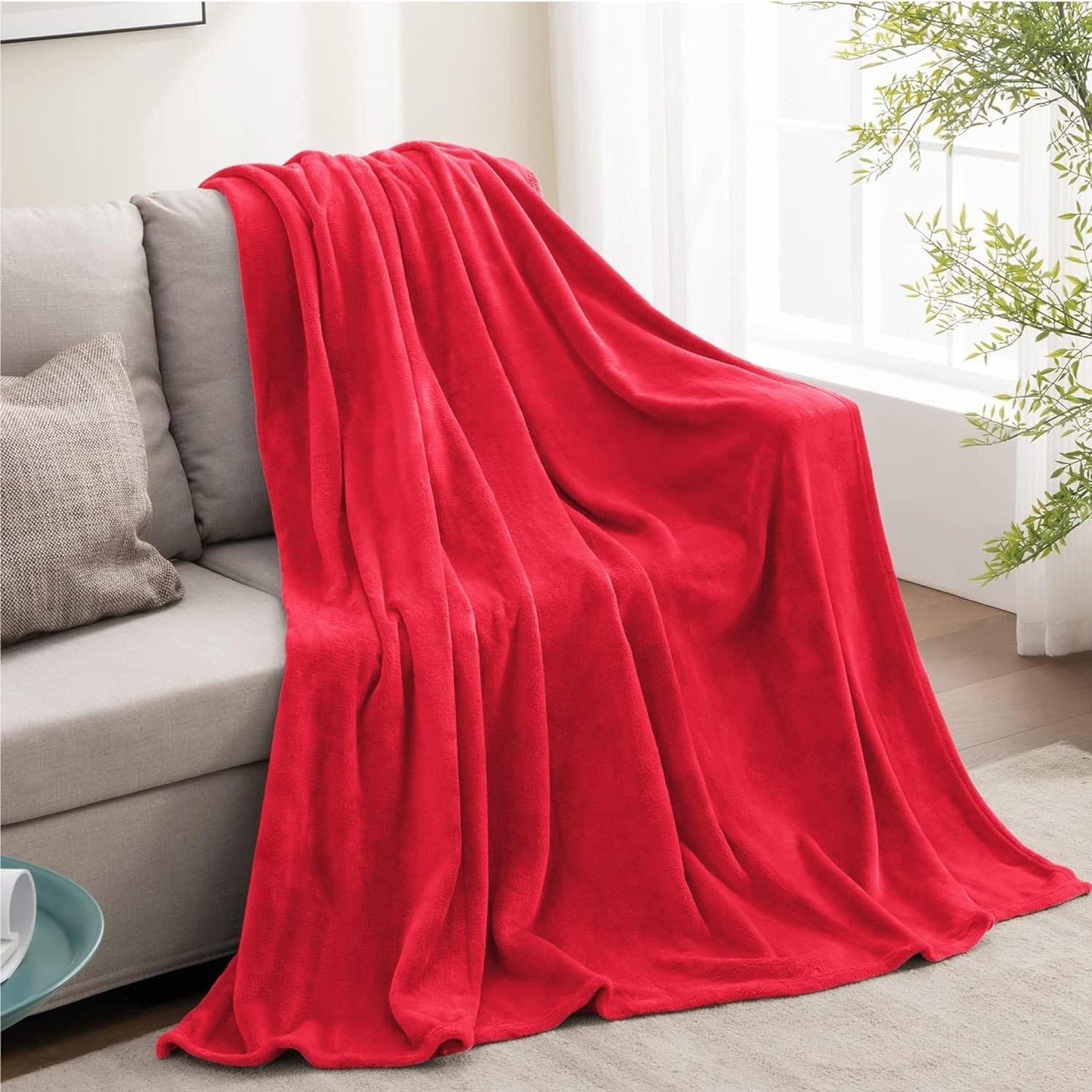BEDELITE Fleece Blanket Black Throw Blankets for Couch & Bed, Luxury Plush Cozy Fuzzy Blanket 50x60 inches, Super Soft Warm Lightweight Throw Blanket for Travel Camping - Colors B
