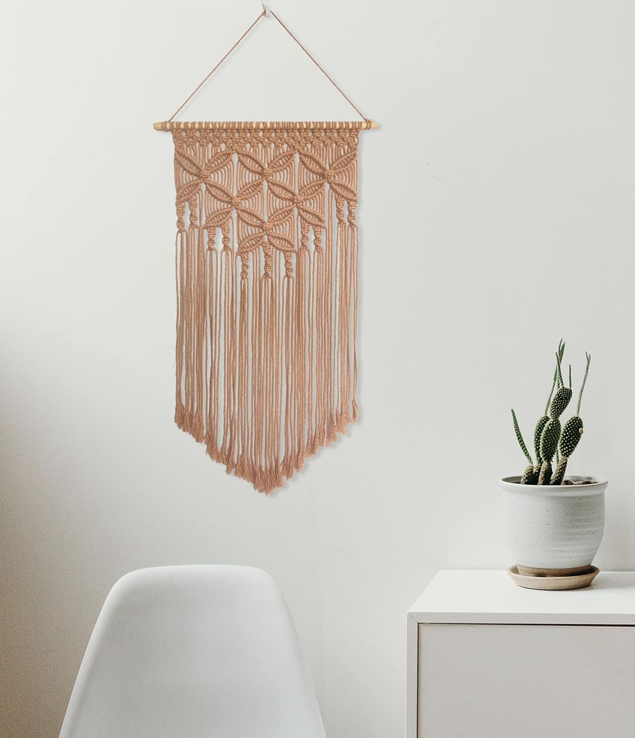 Handmade Cotton Home Decor Macrame Wall Hanging Navy