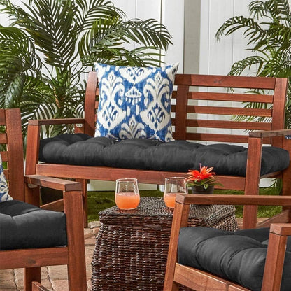 Waterproof & Sun-Resistant Outdoor Bench Cushion - Universal Fit for Patio Chairs, Swing Seats.Lounger Seat Cushions Outdoor Loveseat Bench Seat Pads (Navy,39.4 X 19.7 Inch)